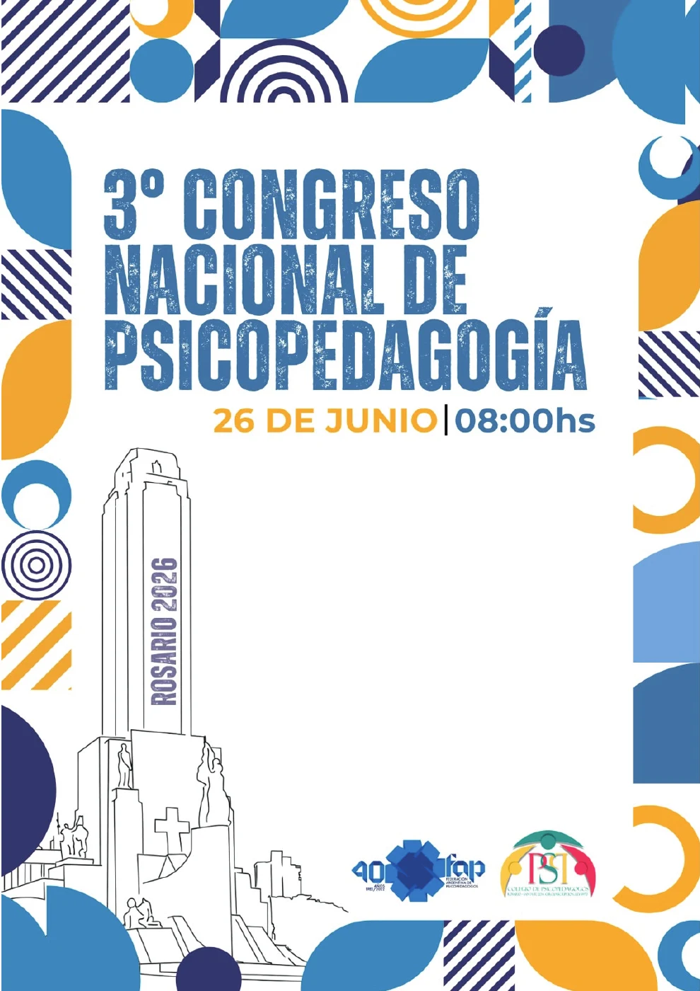 Portada del 3er Congreso Nacional de Psicopedagogía, edición 2026